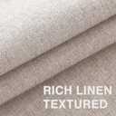 FantasDecor Linen Textured Table Cloths Round Tablecloth Waterproof Spill-Proof Wrinkle Free Cover for Dining Room and Outdoor Use, Pink Sand, 70 x 70 Inch