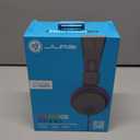 JLab JBuddies Studio On-Ear Kids Wired Headphones, Graphite/Purple, Toddler Headphones, Kid Safe, Studio Volume Safe, Volume Limiter, Folding, Adjustable, Noise Isolation, with Mic