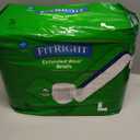 Medline Extended Wear Overnight Adult Briefs with Tabs, Maximum Absorbency Adult Diapers, Large (15 Count)