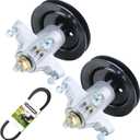 2 Pack 918-04197B Spindle Assembly with 954-04062 Deck Belt Replaces MTD/Cub Cadet 918-04197B, 918-04197, 918-04197A, 618-04197, 618-04197B, 918-0427, 918-0427C, 618-0427, 618-0324