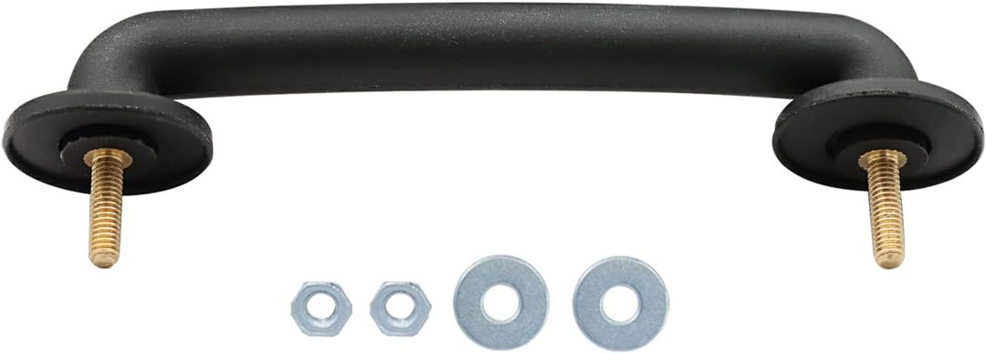 Front Windshield Hold Down Bracket Strap Hood Footman Loop Replace 55176422 Hood Accessories Compatible with 1997-2006 Jeep Wrangler TJ 2007-2018 Jeep Wrangler JK Strap Hood Loop Bracket Hood Handle