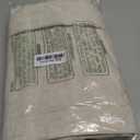 MIULEE Extra Long Linen Shower Curtain 90 Inches with 12 Metal Hooks Boho Farmhouse Heavy Buttonhole Fabric Shower Curtain Set Waterproof Thick Cloth Neutral Curtains for Bathroom W72*L90, Natural