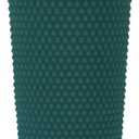 24oz Fully Studded Tumbler.Matte Greenblack Studded Tumbler with Lid and Straw.Reusable Double Walled Insulated Travel Tumbler.Plastic Acrylic Pastel Colored Tumbler Cup for Iced Coffee Smoothie.