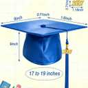 Kindergarten Graduation Cap and Gown 2026 Kids Set Preschool Unisex Grad Attire for Little Ones Tassel Certificate Toddler (Black, XS)