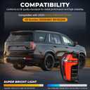 LED Tail Light Rear Lamp Assembly Compatible with 2025 Chevy Suburban Tahoe Tail Lamp Right Passenger Side 85050857 85742165