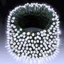 XURISEN 403FT 1000 LED String Lights Outdoor Green Wire Christmas Lights 8 Modes & Timer Waterproof Fairy Lights Plug in for Party, Wedding, Yard, Garden, Indoor/Outdoor Decorations(Cool White)