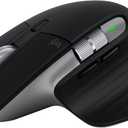 Logitech MX Master 3S for Mac - Wireless Bluetooth Mouse with Ultra-Fast Scrolling, Ergo, 8K DPI, Quiet Clicks, Track on Glass, Customization, USB-C, Apple, iPad - Space Grey