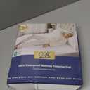 GRT Twin Waterproof Mattress Pad, 100% Waterproof Quilted Fitted Mattress Protector, Noiseless Hollow Cotton Mattress Cover, Fitted 8"-19" Deep, Dust Proof