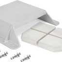 MJ-1-DP Jack Plate 4'' Setback Small Engine Jack Plate for Outboard Motor Up to 35 HP Manual Add Distance Between Engine and Transom, Wooden Mounting Block Included