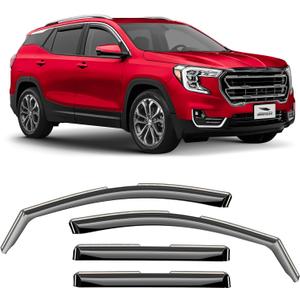 Voron Glass in-Channel Extra Durable Rain Guards for GMC Terrain 2018-2024, Window Deflectors, Vent Window Visors, 4 Pieces - 200255