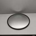 G-LEAF Black Round Mirror, 20 Circle Mirror Metal Frame Round Bathroom Mirror for Vanity Home Decor