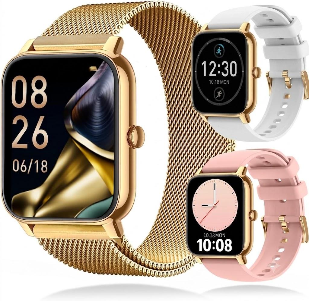 Smart Watch for Men Women with Phone Call (Dial/Receive),Fitness Tracker Smartwatch for Android iOS Phones,Health Heart Rate Sleep Monitor Calorie Pedometer Reminders Music Multi-Sport Modes Pack of 1