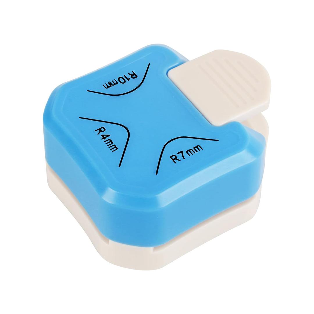 Paper Corner Rounder Punch, Corner Punch Corner Cutter Rounder for Cardstock, 3 in 1 (R4mm, R7mm, R10mm) Round Corners Cutter for Crafts, Card Making, Scrapbook Supplies