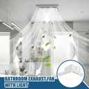 Nuanchu 2 Pack 12.2" Bathroom Exhaust Fan with Light, 110 CFM Quiet 1.0 Sone, Mounting Opening 11.81 x 11.81 Inch Shower Ceiling Mount Vent Fan Lights Combo for Home Office, About 12.2 12.2 5.5 inches/ 31 x 31 x 14 cm