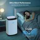 80 Pint Dehumidifier for Basement, 50 Pint DOE, Drain Hose, 5000 Sq Ft