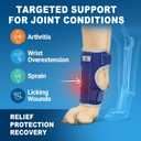 Dog Front Leg Brace: Adjustable Splint for Ankle, Front Leg, Ankle, Fore Limb, Sprain Wrap with Removable Metal Springs and Reflective Edge, for Arthritis, Sprains, and Injury Support(L)