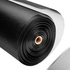 304 Stainless Steel Mesh Window Screen Roll,47IN x 98.43FT Black Metal Window Screen Replacement,Window Screen Mesh for Window,Door,Patio,Pet,Vent,Filter,Porch,Cage and DIY Projects (22 Mesh)