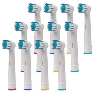 OralB CrossAction Electric Toothbrush Replacement Brush Heads, Black, 4 Count + 1 Sensitive White