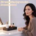 Kifmurase 3Pcs Black Wooden Napkin Holder, Guest Towels Holders, Flat Wooden Napkin Holder, Disposable Hand Towel Tray for Bathroom, Rectangular Farmhouse Cocktail Napkins Holders for Tabletop