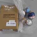 Morning View Buoy Decor Nautical Decor Wood Fishing Floats Decor for Home Coastal Wall Decor Hanging Decorative Boat Floats Wall Art Beach House Decor Nautical Ball with Rope Bathroom Decor 5 Inch (Small)