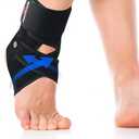2 Pack Ankle Brace With Side Stabilizers,Ankle Sprain Brace for Men & Women Injury Recovery,Joint Pain Relief,Ankle Support for Running Volleyball Basketball (Medium)