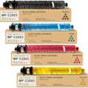 4 Pack MP C2503 Toner Cartridge:MP C2504ex Compatible for Ricoh