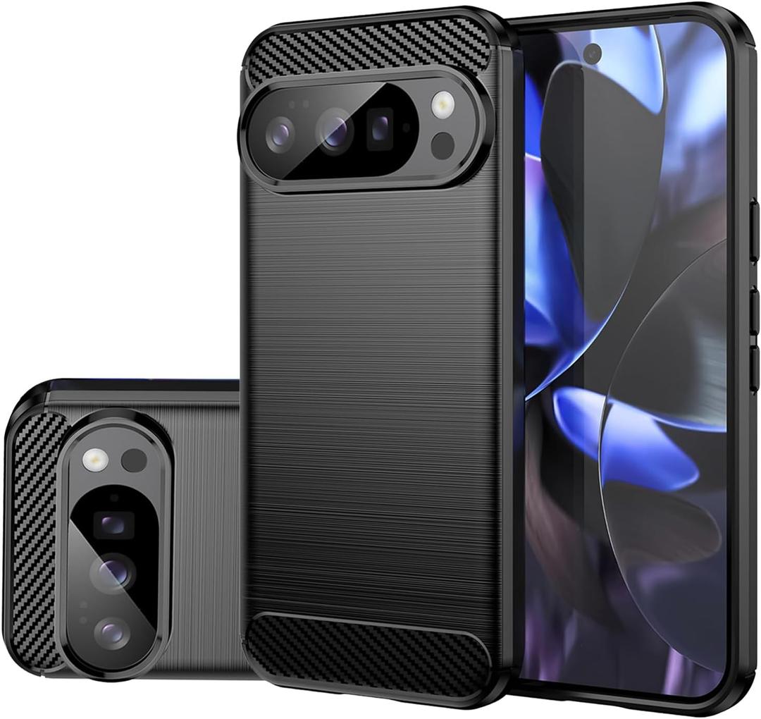 Case for Pixel 10 Case/Pixel 10Pro, Slim Thin Phone Cover TPU Soft Back Cases Anti-Scratch Shockproof Protective Cover for Google Pixel 10 Pro Black