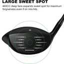 MAZEL 460CC Driver Golf Club for Men,Right Handed 10.5 Degree (Graphite (A12 Head), Regular, 10.5, Degrees, Right)