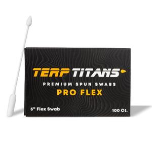 TerpTitans  Pro Flex  Flexible 5-inch Cotton Swabs, 2-Pack  Barrel Tip For Max Absorption and Fine Point Tips For Tight Spaces