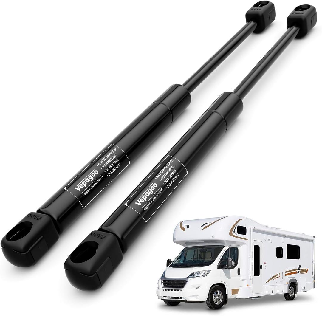 Vepagoo C16-08568 20 inch Gas Struts 20Lb/89N Prop Spring Shock Lift Supports for RV Bed Motorhome Camper Door Boat Hatch Tonneau Cover Compartment Door (Fits 16-22Lb Lid), Set of 2