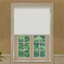 Allesin Motorized Roller Blinds - Rechargeable, Remote Controlled, Cordless and No-Drill Electric Shades for Windows (Custom Size, 100% Blackout White)