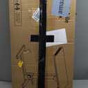 Foldable Mobile Standing Desk, 27 Inch Small Rolling Laptop Cart Height Adjustment, 90 Tiltable Sofaside Table, No Assembly Needed Portable Computer Workstation, Black