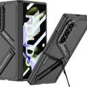 Lunivop Cases Compatible with Samsung Galaxy Z Fold 7 Case with Built-in Screen Protector Kickstand Cover Hinge Protection Full-Body Rugged Heavy Duty Phone Cover for Galaxy Z Fold 7 (Black)