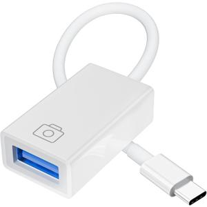 esbeecables USB C to USB 3.0 Adapter, 5Gbps USB C Male to USB Female OTG Cable Converter for iPhone 17 Air 16 15 Pro/Max/Plus, MacBook Pro/Air, iPad Pro, Samsung Galaxy S25/S24 Ultra & More