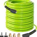 Hourleey Pressure Washer Hose 50 FT, 3600 PSI Flexible Kink Resistant Power Washer Hose Replacement, 1/4" Quick Connect Pressure Hose Extension, Green
