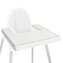 Baby High Chair Tray Compatible with IKEA Antilop High Chair Baby Dining Feeding Tray for Toddler - Made with Food-Safe Plastic (BPA BPS BPF Lead and Phthalate Free) - White