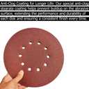 50 Pack 9-Inch 10 Hole 240 Grit Hook-and-Loop Drywall Sandpaper - Aluminum Oxide Sanding Disc for 9" Drywall Sander Wood Furniture Finishing
