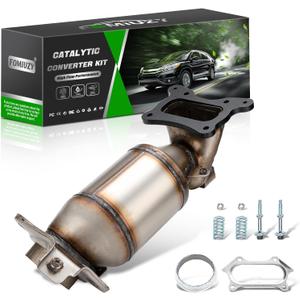 High Flow Front Catalytic Converter Kit Direct-Fit Honda CRV CR-V 2010 2011 2.4L Replace 641415