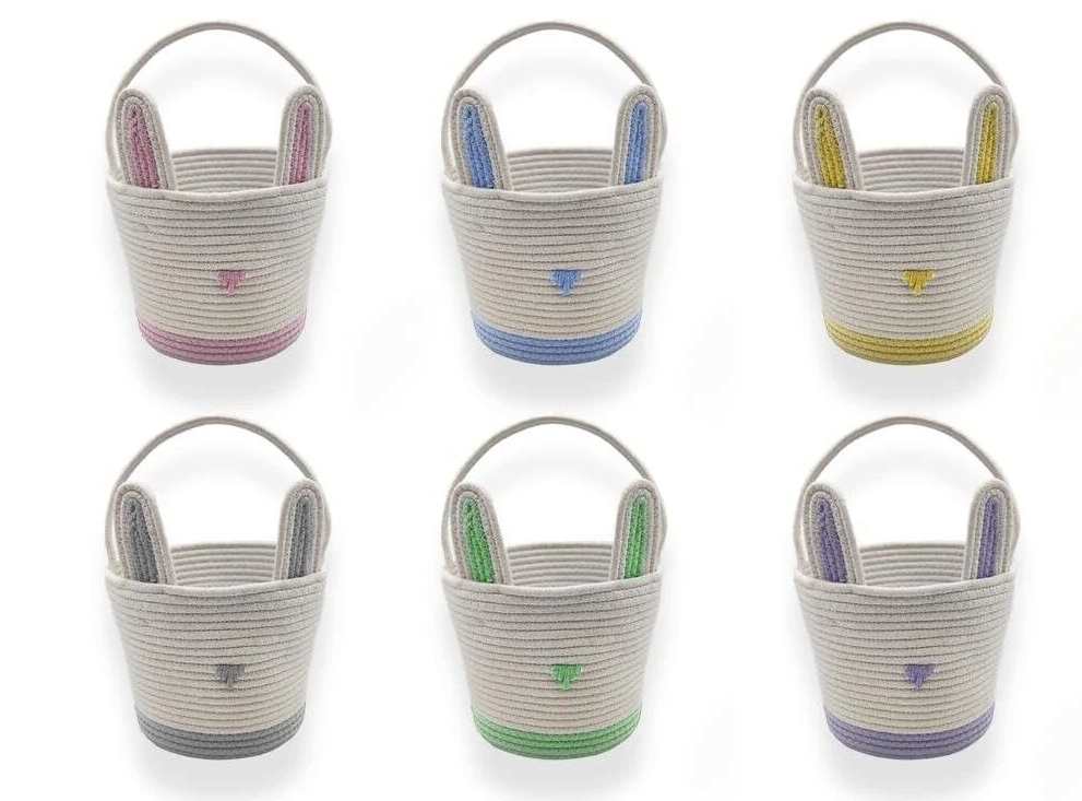 5pcs Woven Bunny Baskets