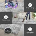 Shag Area Rugs for Bedroom Living Room,8X10 Ultra Soft Fluffy Area Rugs for Dorm, Indoor Carpet Nursery Rugs for Kids Girls Room Home Decor,Tie-Dye Grey