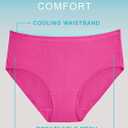 Fruit of the Loom Women's Breathable Underwear, Moisture Wicking Keeps You Cool & Comfortable, Available in Plus Size (8, Micro Mesh - Hi Cut - 6 Pack - Colors May Vary)