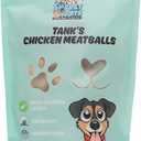 Tanks Freeze Dried Chicken Meatballs  Cage-Free Chicken, Single-Source Protein, Grain-Free, No Preservatives or Byproducts  Natural Dog Treats for All Breeds  4 oz Pouch (1 Count (Pack of 1))