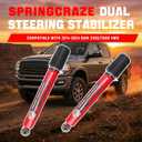 Dual Steering Stabilizer for 2014-2026 RAM 2500/3500 4WD #8749430 (Red)