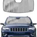 Windshield Sun Shade for Jeep Grand Cherokee 2014-2021, Grand Cherokee WK 2022 Front Window Sunshade - AstraGuard