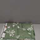 King Size Comforter Set - 7 Pieces Floral Botanical Printed on Green King Comforter Set with Sheets, Soft Lightweight Microfiber Bedding Set for All Season(104"X90")