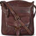 Oak Leathers Leather Crossbody Bag For Women With Adjustable Sling Strap - Medium Size Crossover Shoulder Handbag Purse