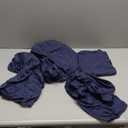 Gute Chair Seat Covers, Dining Room Chair Seat Covers with Ties, Stretch Solid Chair Covers Protectors for Dining Room Kitchen Chairs (4 Pcs, Navy Blue