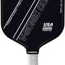 Pickleball Paddle with T700 Raw Carbon Fiber Surface & 16mm STR-Core Power Polymer Core, Premium Pickle Ball Racket Designed for Ultimate Spin & Consistency, USAPA Approved
