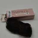 Messy Bun Hair Piece Human Hair, Messy Bun Scrunchie, Updo Hairpieces Donut, Hairpiece for Women (Chocolate Brown) (4 Inch)