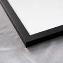 17x22 Black Frame with Mat - Black 19x24 Frame Wood Made to Display Print or Poster Measuring 17 x 22 Inches with White Photo Mat, 19x24 Matted To 17x22